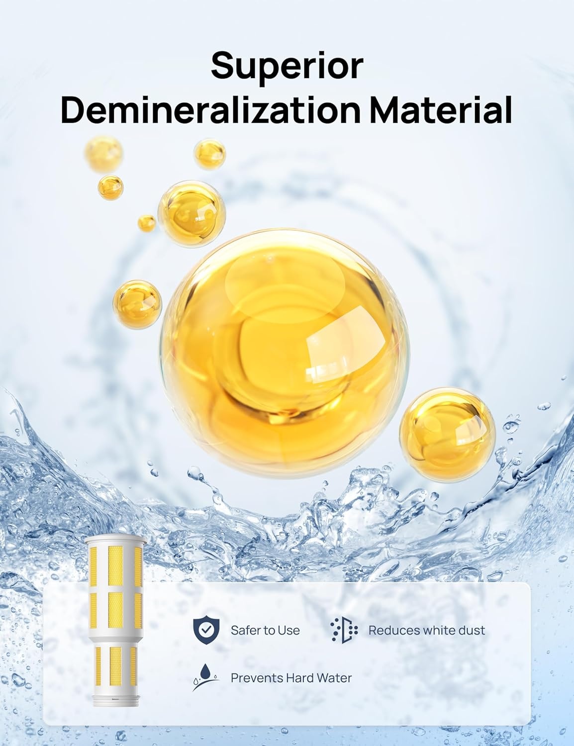 image:imageDREO Demineralization Cartridge 3Pack for Humidifiers Compatible with Dreo Humidifiers HM311311S524524S Prevent Mineral Buildup Filter Hard Water Eliminate White Dust