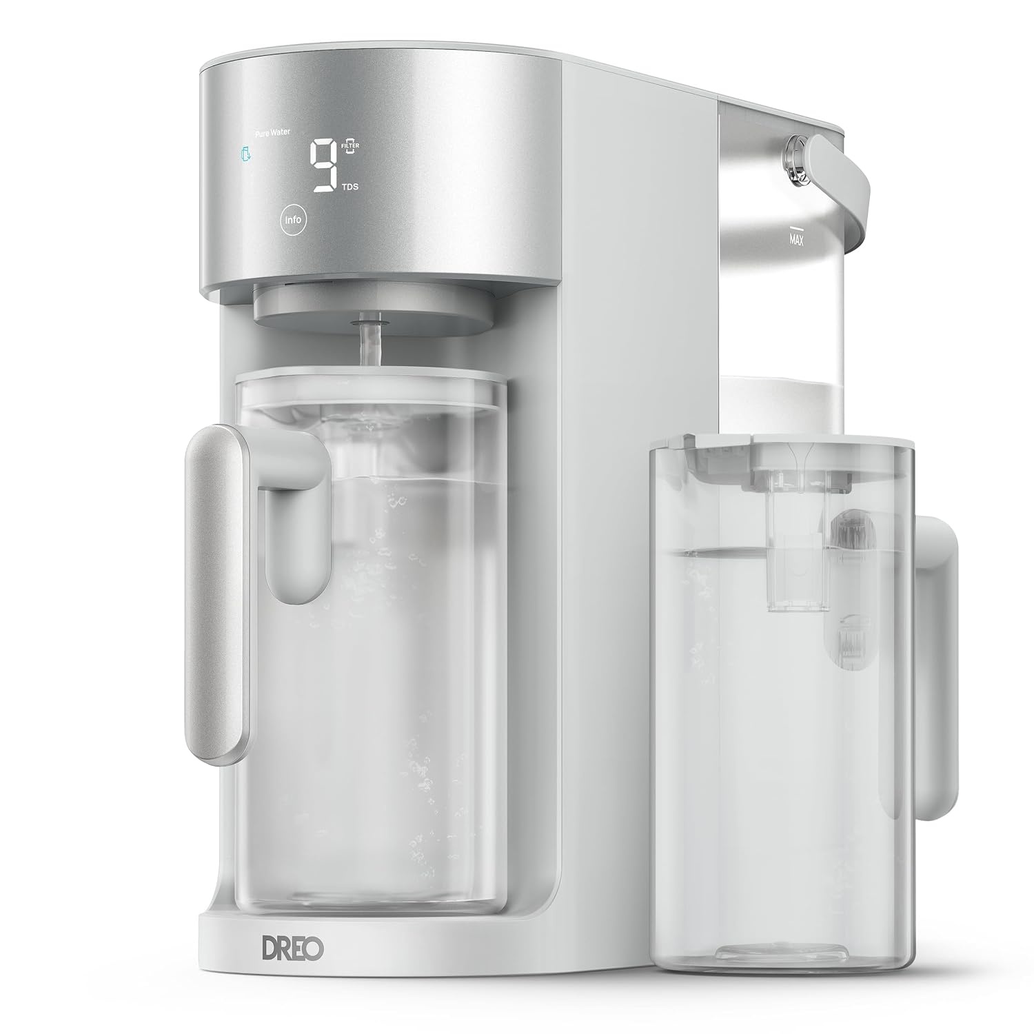 image:imageDREO Reverse Osmosis Water Filter Countertop RO Filtration System 31 Pure to Drain TDS amp Filter Life amp Autofill Pitcher InstallationFree SelfCleaning Water Purifier RO Water FilterGray