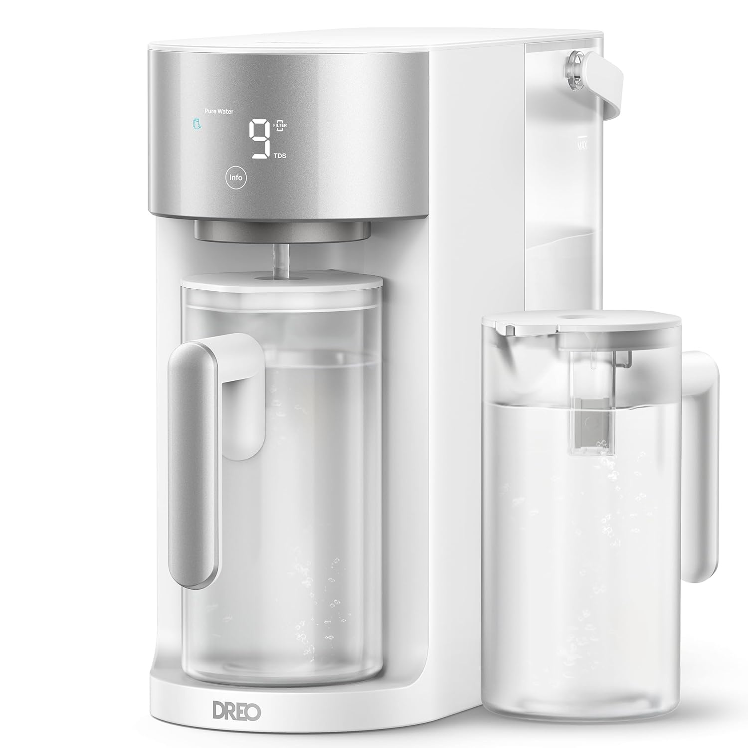 image:imageDREO Reverse Osmosis Water Filter Countertop RO Filtration System 31 Pure to Drain TDS amp Filter Life amp Autofill Pitcher InstallationFree SelfCleaning Water Purifier RO Water FilterWhite