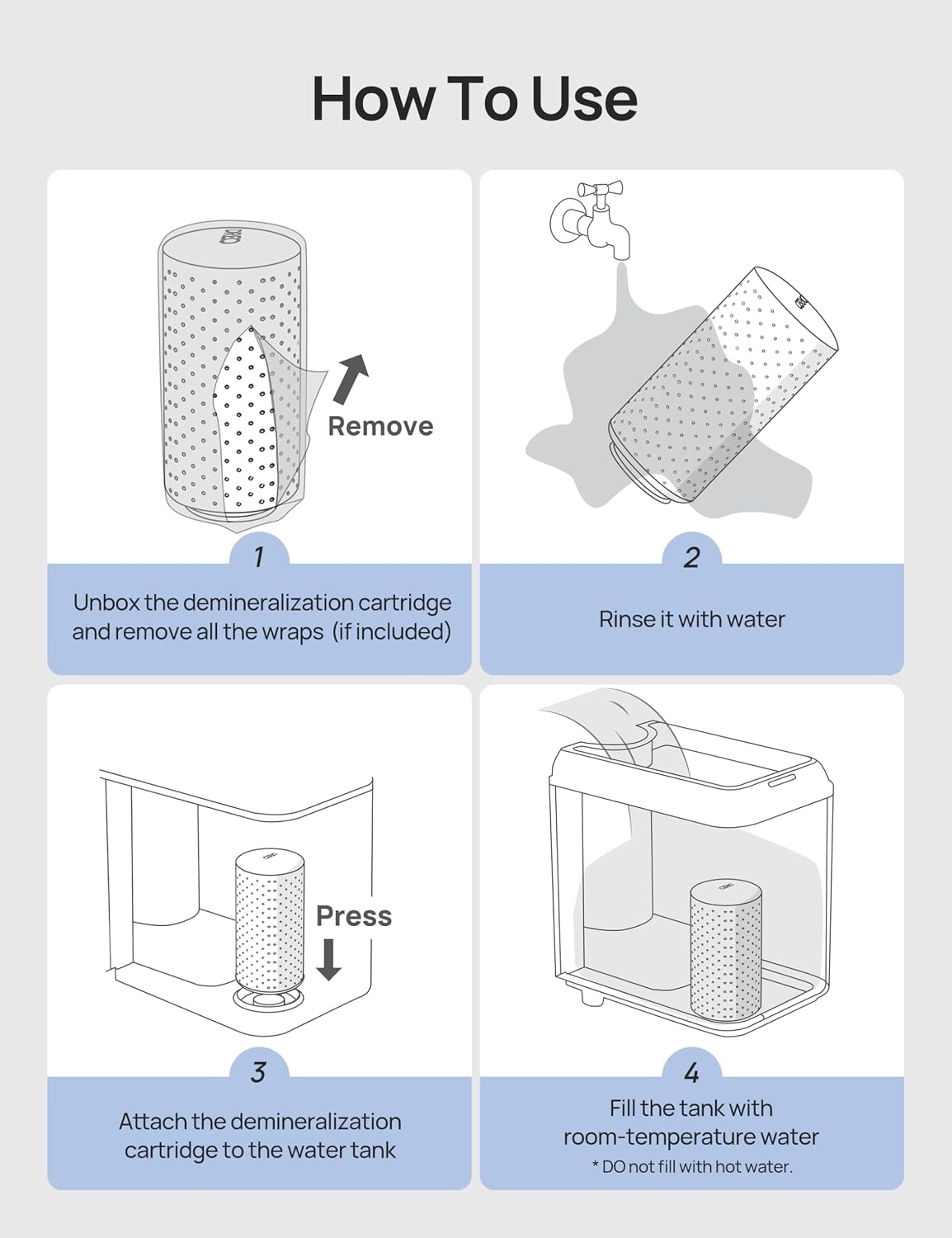 image:imageDREO ScaleInhibitor Cartridge 3Pack for Humidifiers Compatible with Dreo Humidifiers HM512S713713S717S Prevent Mineral Buildup Filter Hard Water Eliminate White Dust