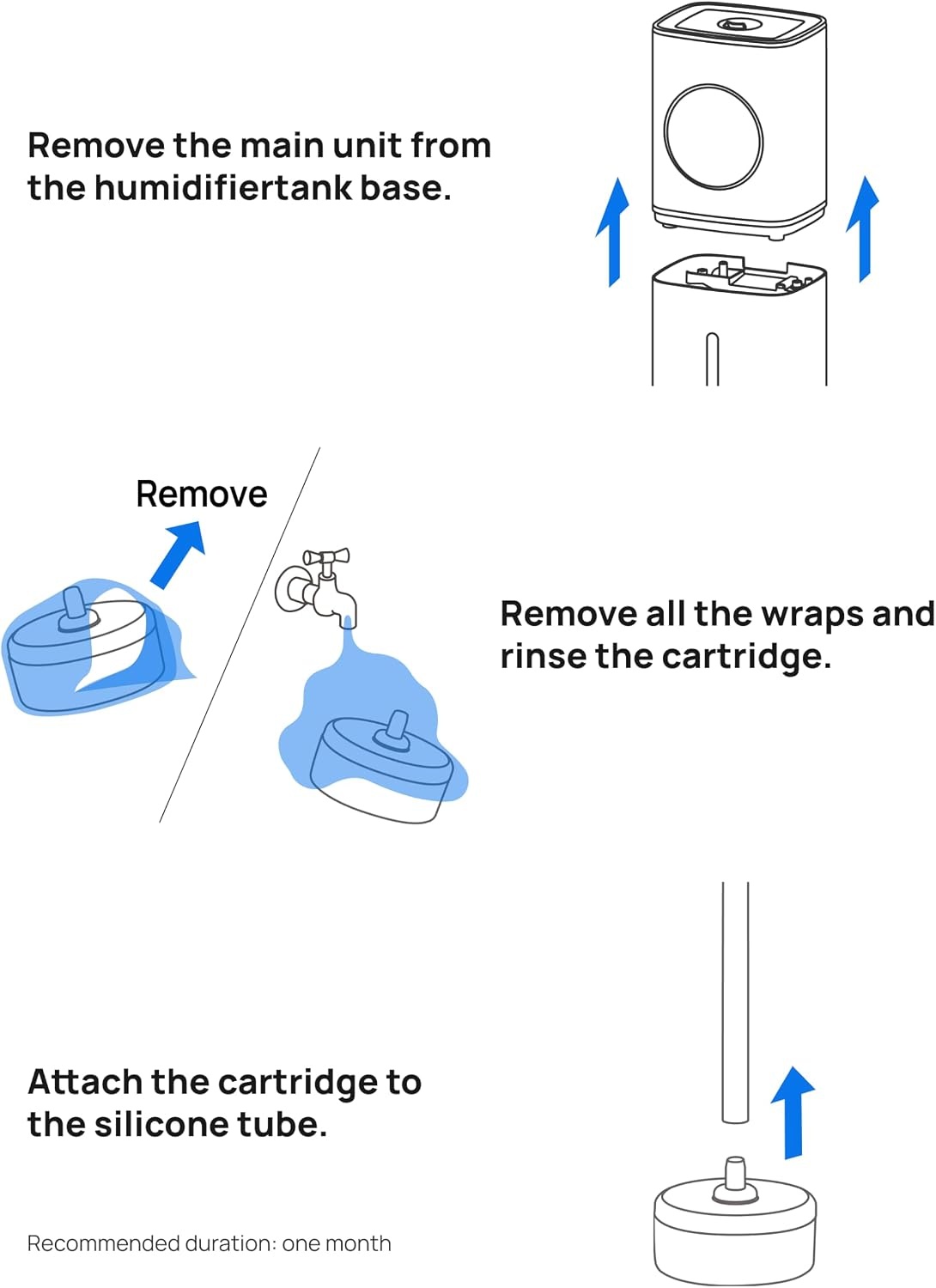image:imageDREO ScaleInhibitor Cartridge 3Pack for Humidifiers HM735S Prevent Mineral Buildup Extend Humidifier Life Safe Material