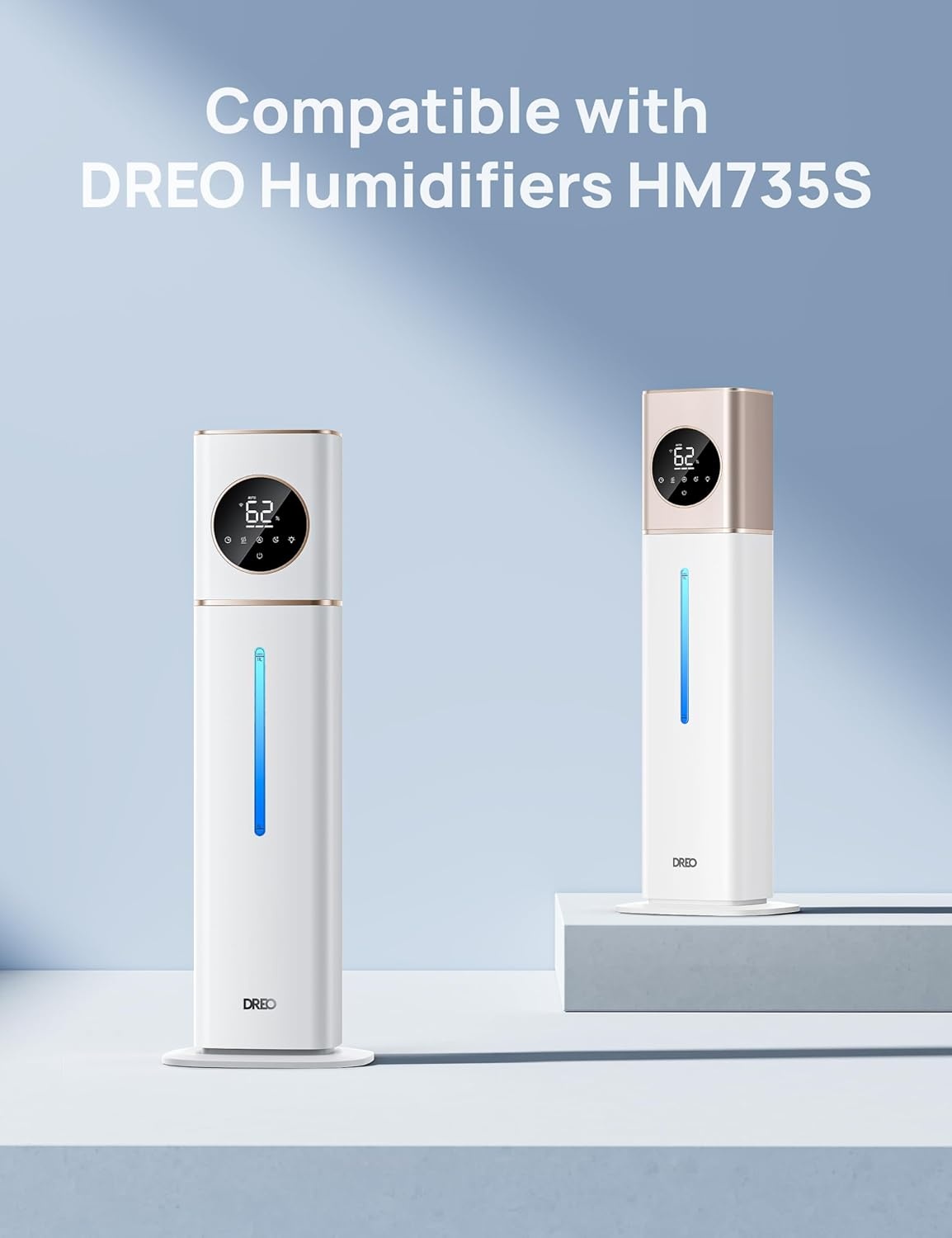 image:imageDREO ScaleInhibitor Cartridge 3Pack for Humidifiers HM735S Prevent Mineral Buildup Extend Humidifier Life Safe Material