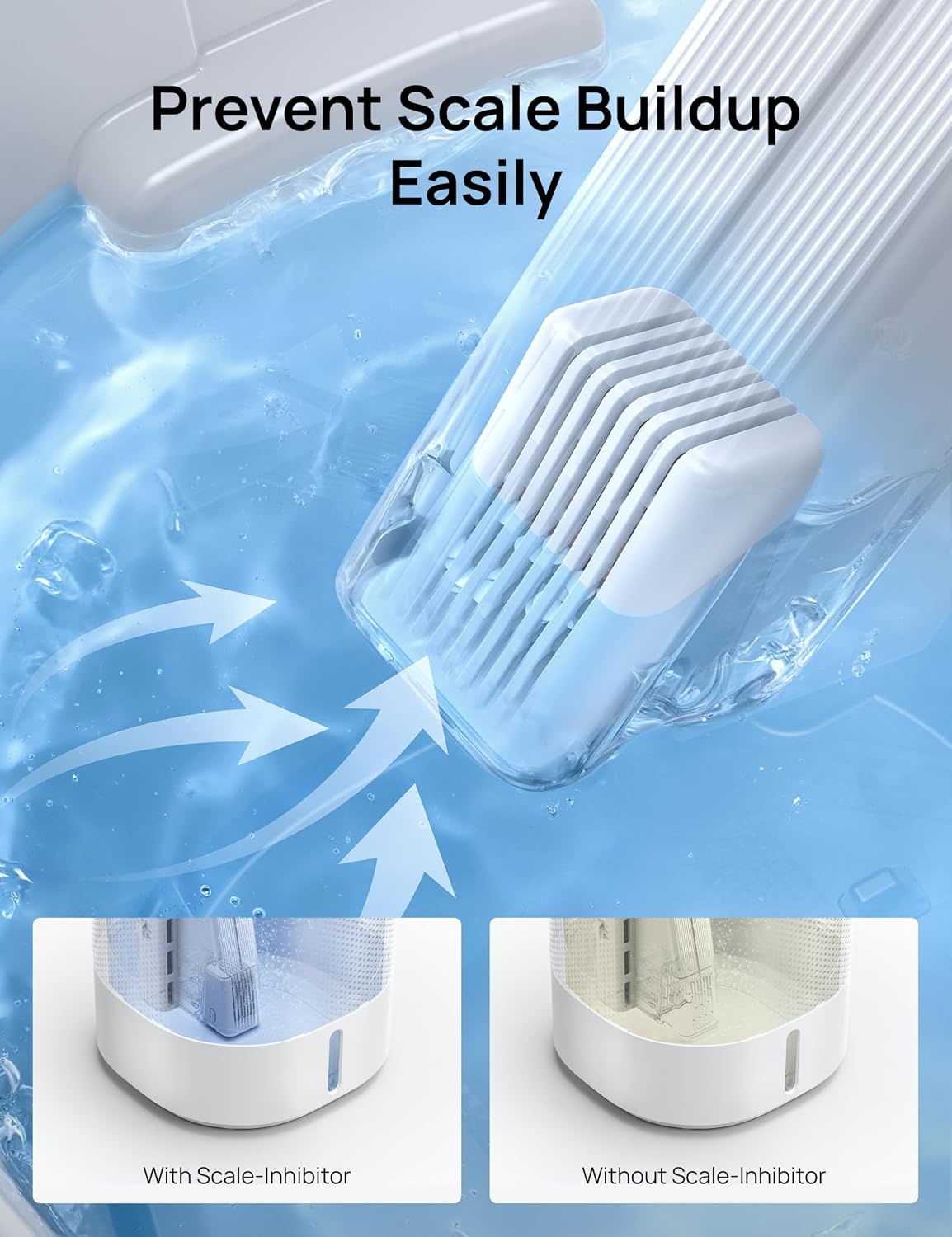 image:imageDREO Scaleinhibitor Cartridge 3Pack for Evaporative Humidifier Compatible with DREO Humidifier 774S Improve Water Quality Healthier Mist Output Eliminate White Dust Easy to Clean Replaceable