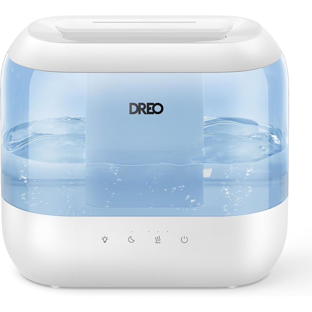 image:imageDREO 4L Humidifiers for Bedroom 36H Runtime 28 dB Quiet HM311 Easy to Refill amp Clean BPAFree Nightlight Supersized Air Humidifiers for Large Room Baby Nurseries Plants IndoorBlue
