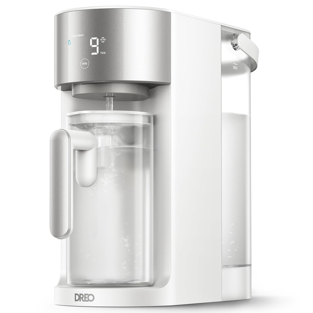 image:imageDREO Reverse Osmosis Water Filter Countertop RO Filtration System 31 Pure to Drain TDS amp Filter Life amp Autofill Pitcher InstallationFree SelfCleaning Water Purifier RO Water FilterWhite