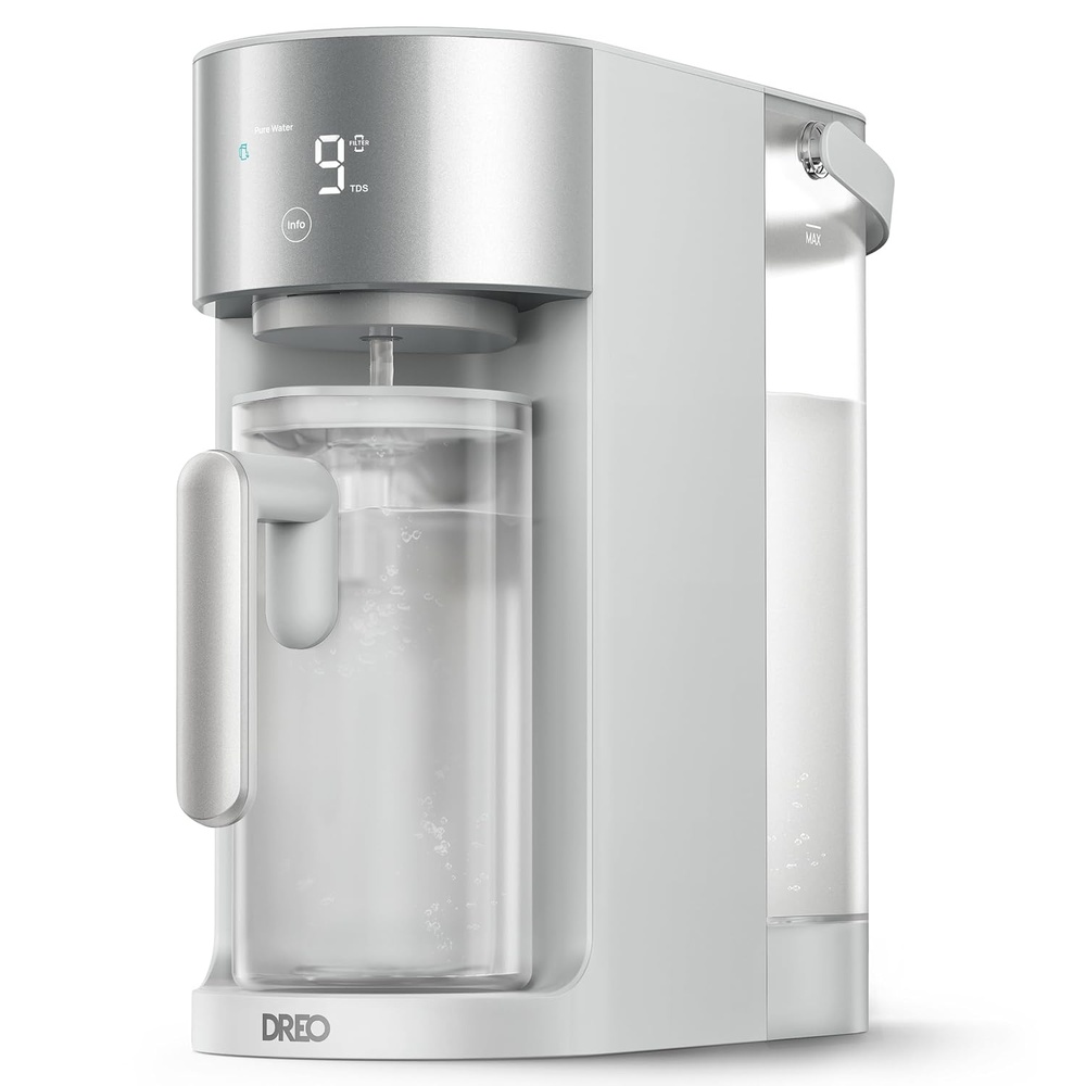 image:imageDREO Reverse Osmosis Water Filter Countertop RO Filtration System 31 Pure to Drain TDS amp Filter Life amp Autofill Pitcher InstallationFree SelfCleaning Water Purifier RO Water FilterGray