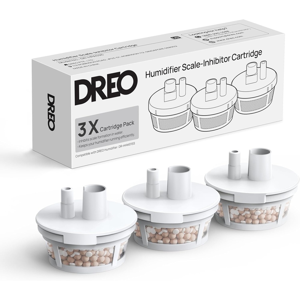 image:imageDREO ScaleInhibitor Cartridge 3Pack for Humidifier HM755S Prevent Mineral Buildup TripleLayer Tech Extend Humidifier Life Safe Material