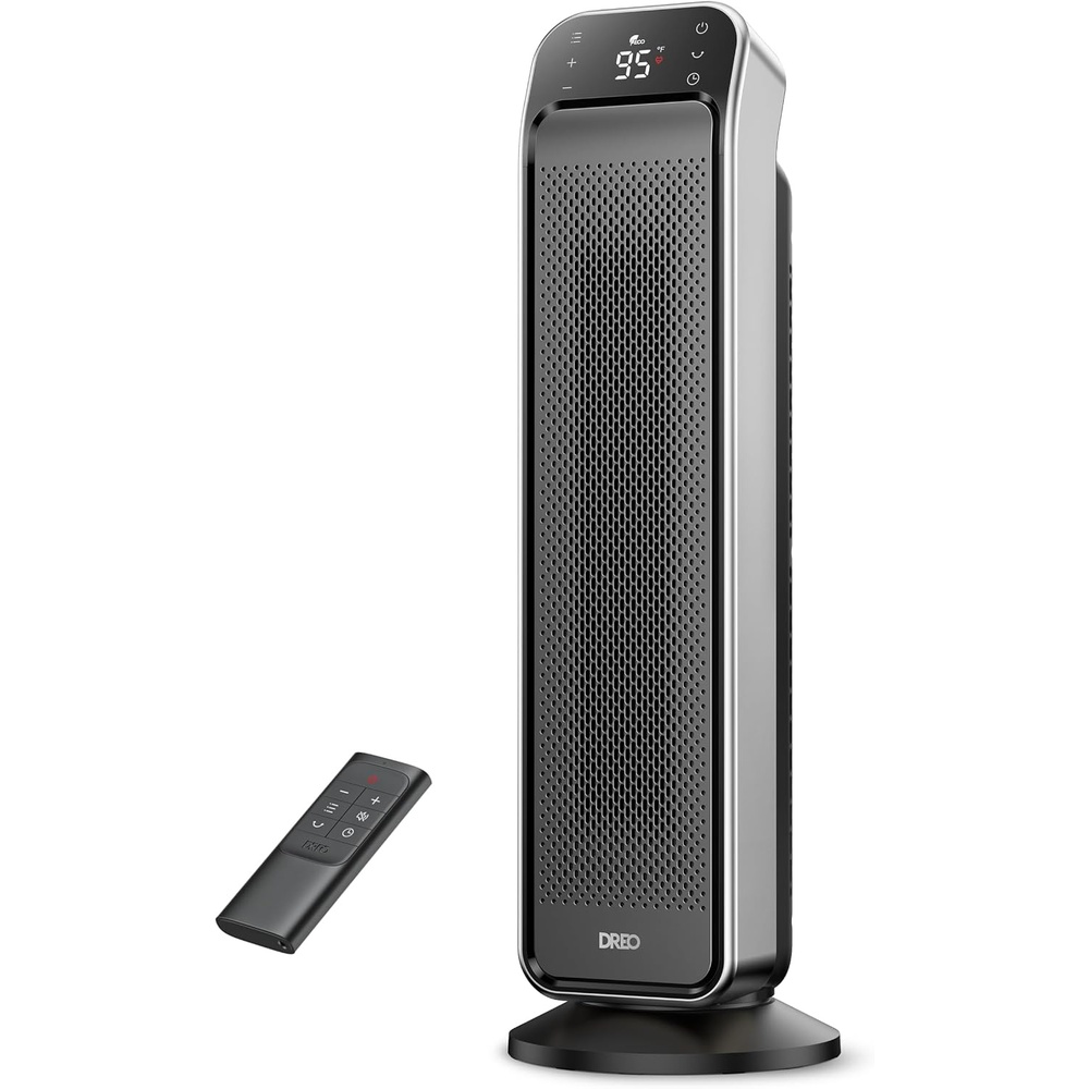 image:imageDREO Space Heater Indoor 25 115fts Fast Portable Room Heater with Remote and Thermostat 3 Modes Overheating amp TipOver Protection Electric Heaters for Indoor Use Large Room Bedroom GoldSilver