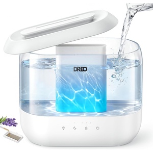 DREO 4L Humidifiers for Bedroom, 36H Runtime, 28 dB Quiet, HM311 | Easy to Refill & Clean, BPA-Free, Nightlight, Supersized Air Humidifiers for Large Room, Baby Nurseries, Plants, Indoor(White)