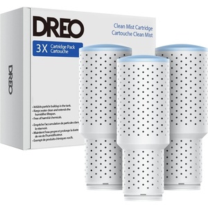 DREO Clean Mist Cartridge 3-Pack for Humidifiers, Compatible with DREO Humidifiers HM311/311S/524/524S/306, Reduce Contaminants Build-up, Healthier Mist, Easier Cleaning