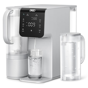 DREO Reverse Osmosis Water Filter Countertop, 7-Stage RO Water Filtration System, Installation-Free, Reduce TDS, Water Filter Pitcher for Home, Kitchen, 3:1 Pure to Drain, WF511 Upgraded(Gray)