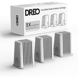DREO Scale-inhibitor Cartridge 3-Pack for Evaporative Humidifier, Compatible with DREO Humidifier 774S, Improve Water Quality, Healthier Mist Output, Eliminate White Dust, Easy to Clean, Replaceable