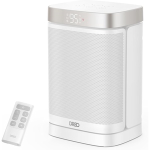DREO Space Heater, 1500W Portable Electric Heaters for Indoor Use, PTC Ceramic Heater for Office with Remote, Thermostat, 70°Oscillation, 12H Timer, 5 Modes, Safe Quiet Room Heater for Bedroom(Starlight)