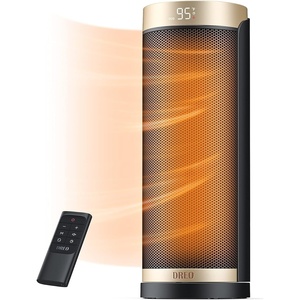 Dreo Space Heater, 1500W Electric Heaters for Indoor Use with Thermostat, 70° Oscillation, 8 Safety Protections, 5 Modes, Remote, 12H Timer, Quiet Portable Heater for Office, Bedroom, Large Room(Gold)