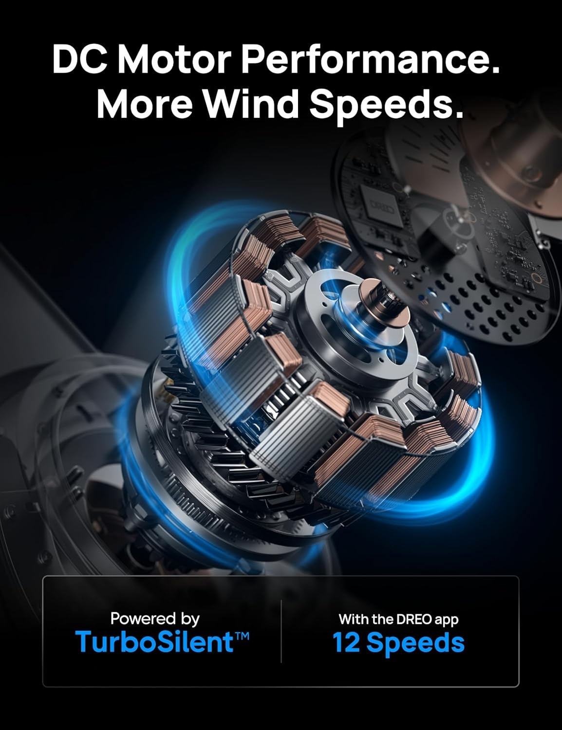 image:imageDREO Ceiling Fans with Lights 12 Speeds amp 3 Fan Modes Quiet DC Motor Low Profile Easy to Install Flush Mount Smart Ceiling Fan with Dimmable LED 12H Timer for Bedroom Remote White 44White