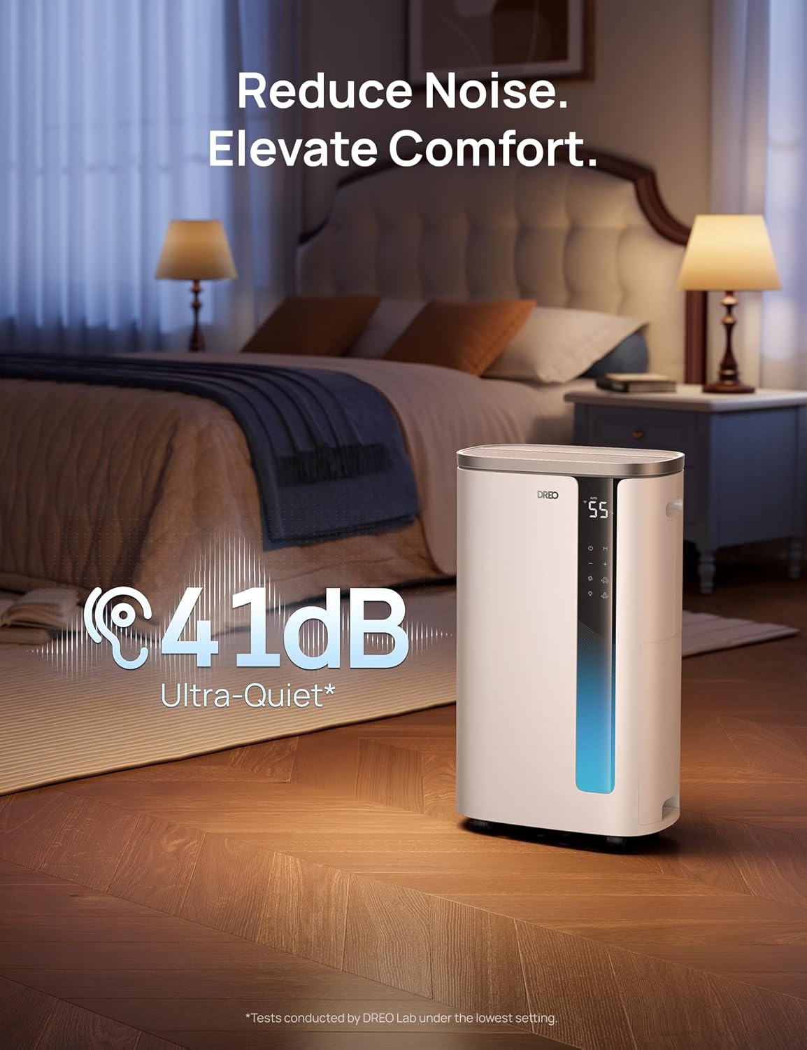 image:imageDREO Energy Star 2026 Smart Dehumidifier for Basement 7L185 Gal Large Water Tank Quiet 41dB Home amp Large Room up to 2000 Sq Ft Drain Hose Included Auto Humidity Control 3 Fan Speeds TimerSilver