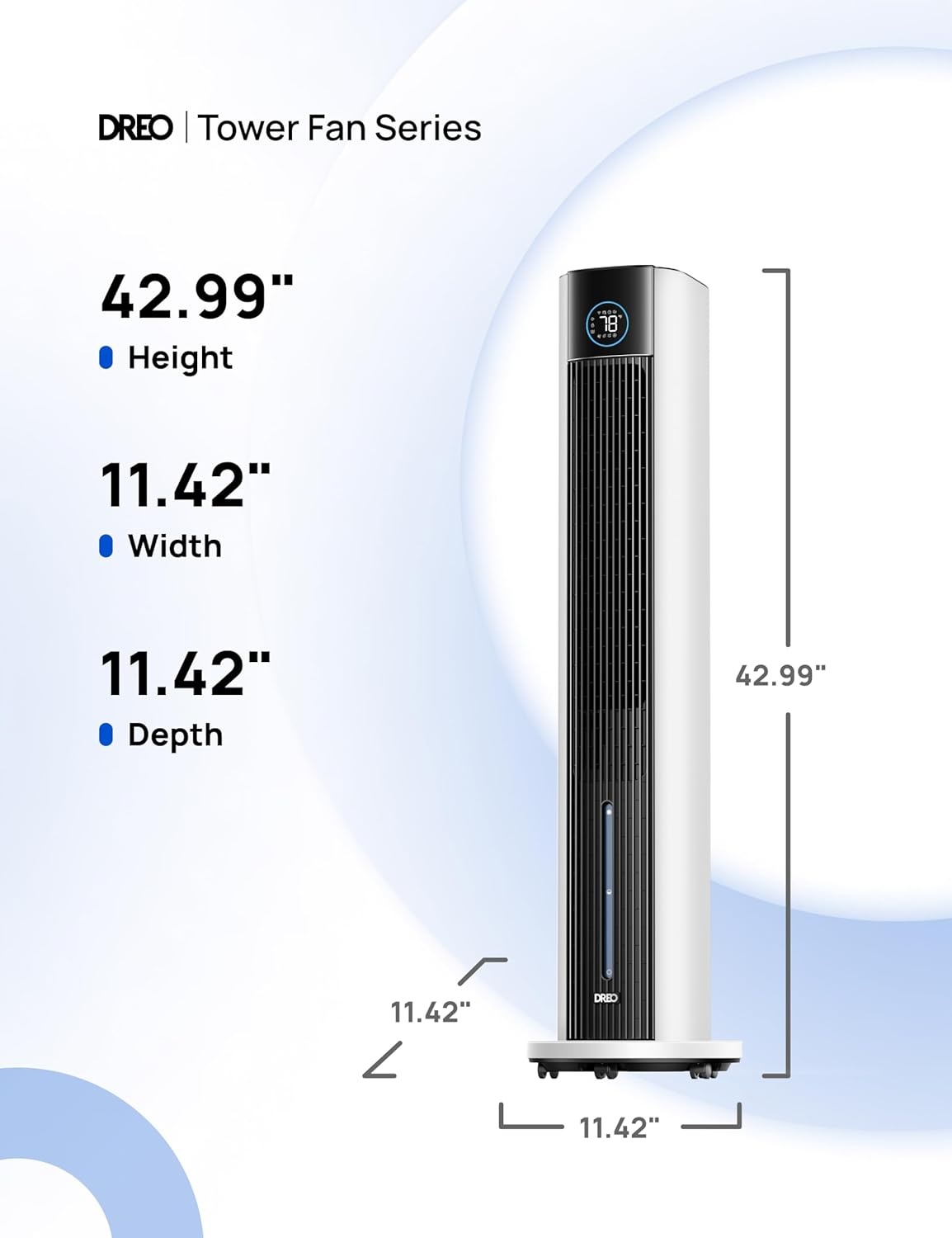 image:imageDREO Evaporative Air Swamp Cooler 43 Cooling Fans that Blow Cold Air 2025 Upgraded 85 Oscillating Floor Fan for Bedroom Easy Cleaning APP Control Ice Packs 4 Speeds amp 4 Modes 12H Timer WhiteWhite