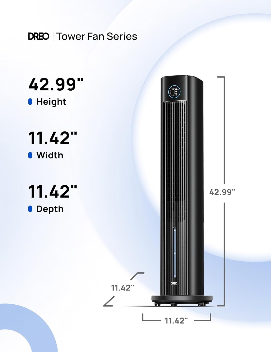image:imageDREO Evaporative Air Swamp Cooler 43 Cooling Fans that Blow Cold Air 2026 Upgraded 80 Oscillating Floor Fan for Bedroom Easy Cleaning APP Control Ice Packs 4 Speeds amp 4 Modes 12H Timer WhiteBlack