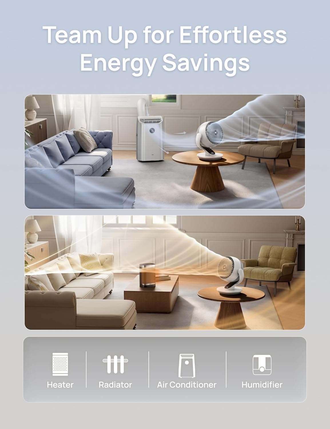 image:imageDREO Fan for Bedroom 13Inch Oscillating Table Air Circulator Fan for Whole Room 120 Tilt Adjustment 25dB UltraQuiet 75ft Powerful Airflow 4 Speeds Desk Fans with Remote for Home OfficeWhite