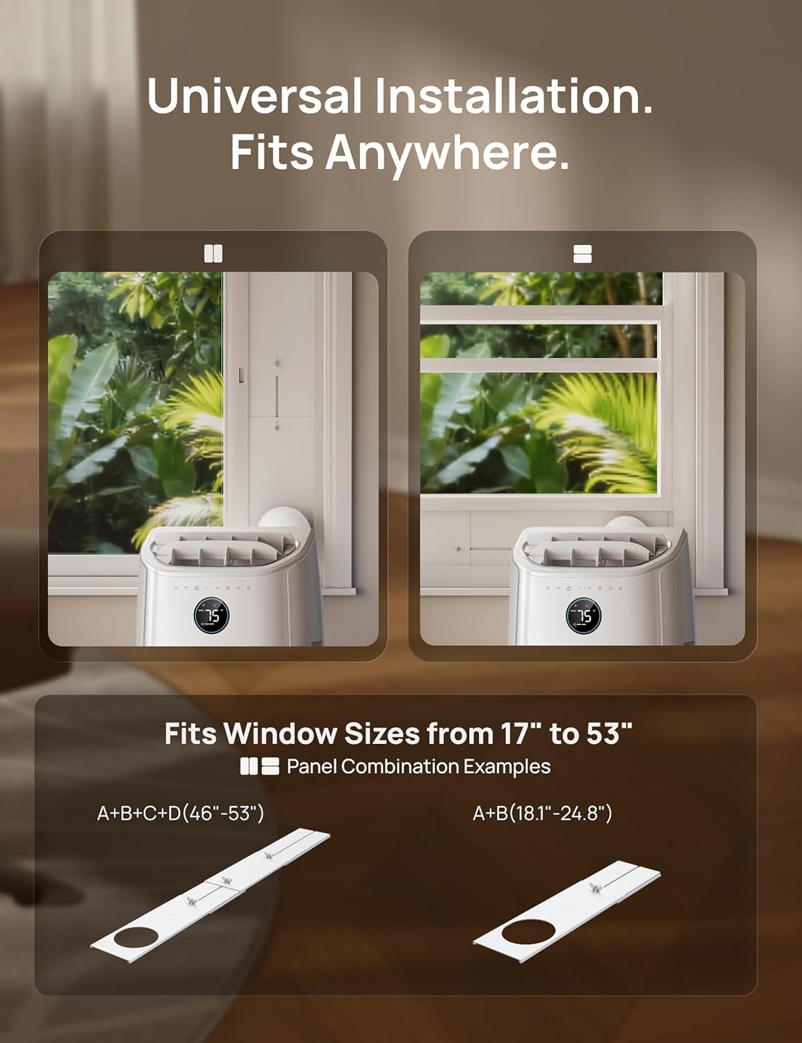 image:imageDREO Portable Air Conditioner 515S 12000 BTU ASHRAE 8000 BTU DOE Smart AC Unit for Bedroom with Drainagefree Cooling FanampDehumidifier 3 in 1 APPVoiceRemote Quiet Standing AC for Room IndoorsWhite