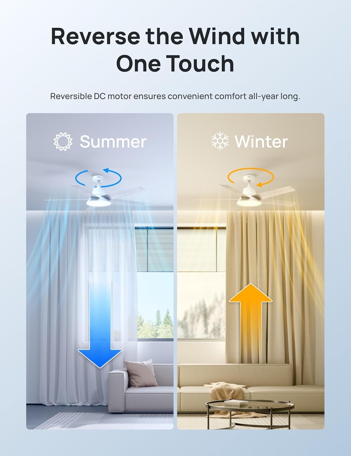 image:imageDREO Smart Ceiling Fan with Lights 52 Inch 12 Speeds amp 3 Fan Modes Stepless Dimmable LED Light Timer 22dB Quiet DC Motor RemoteAPPAlexa Control Silver Ceiling Fans Indoor 2026 UpgradedWhite