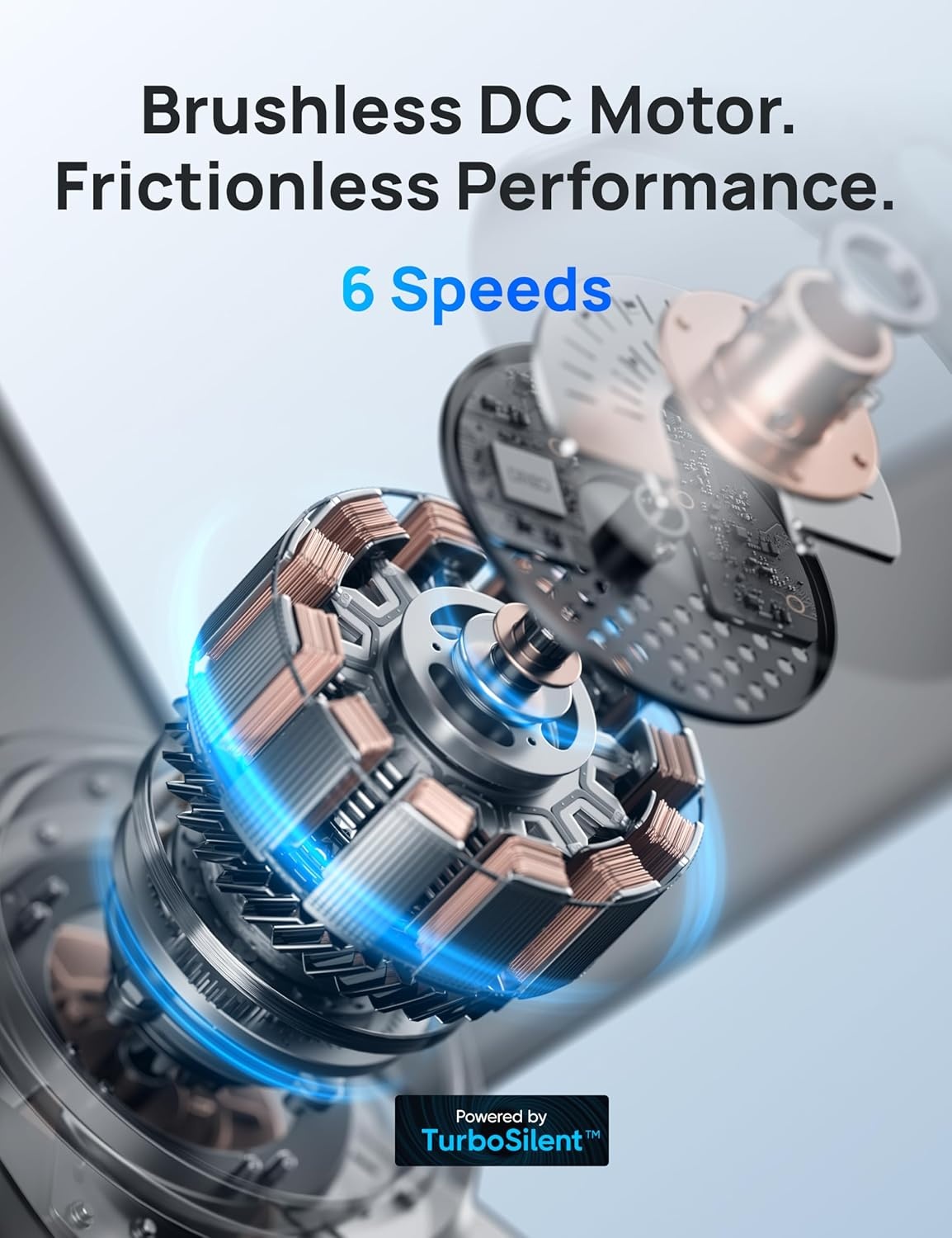 image:imageDREO Smart Ceiling Fan with Lights 52 Inch 12 Speeds amp 3 Fan Modes Stepless Dimmable LED Light Timer 22dB Quiet DC Motor RemoteAPPAlexa Control Silver Ceiling Fans Indoor 2026 UpgradedSilver