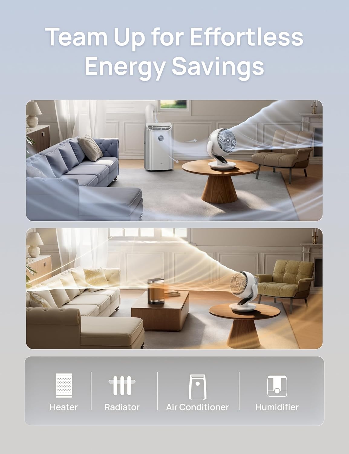 image:imageDREO Smart Fan for Bedroom120 Vertical and 90 Oscillating Fan with RemoteVoice 13 Inch Height Quiet Air Circulator for Whole Room 70 ft 4 Speeds 5 Modes 12H Timer Desk Fans for Home OfficeWhite