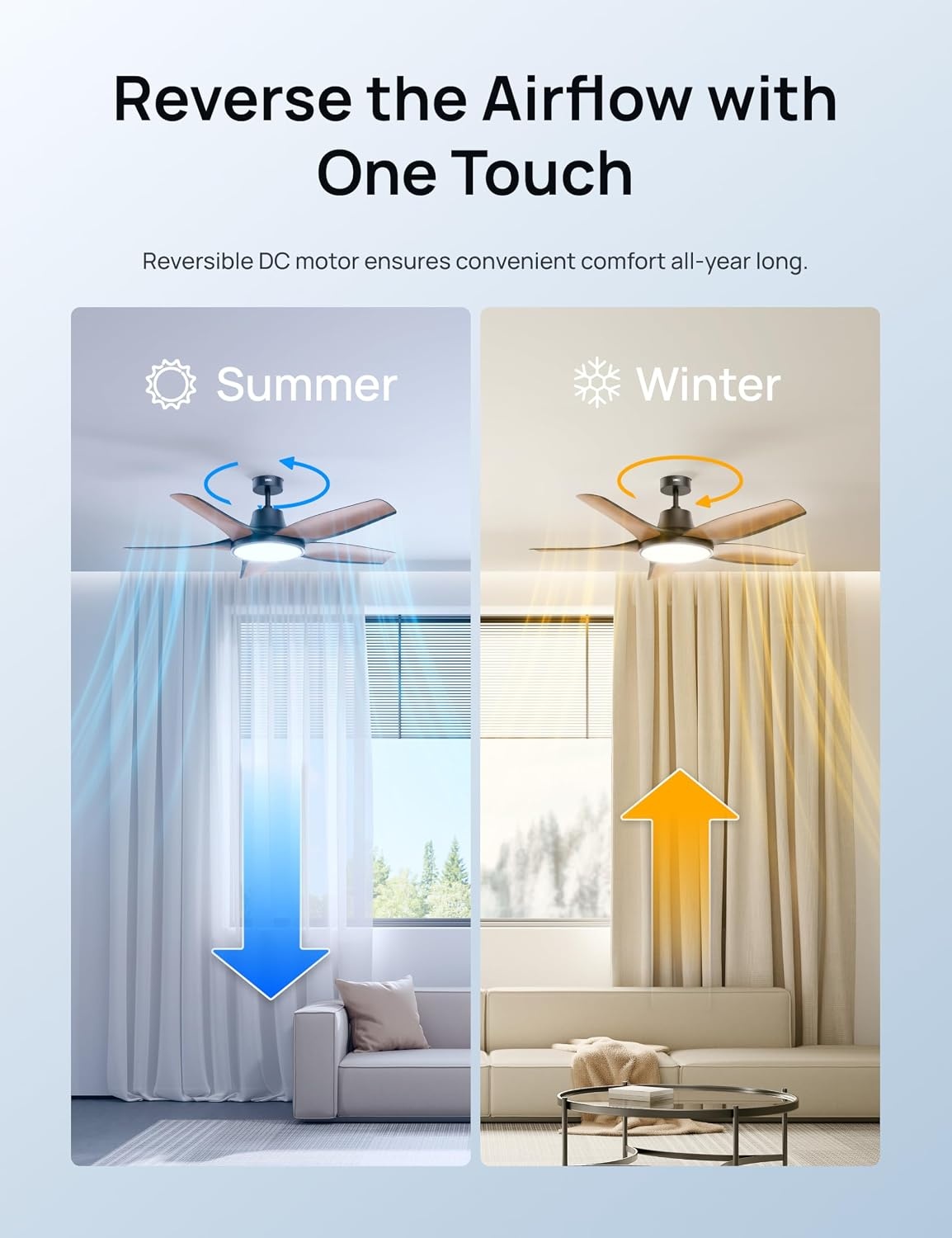 image:imageDREO Smart RGBIC Ceiling Fans with Lights Low profile Ceiling Fan with AlexaApp 52 Dimmable Lighting amp Color Tuning 25dB Quiet for Living Room Game Room Easy Installation Black 2026 UpgradedBlack