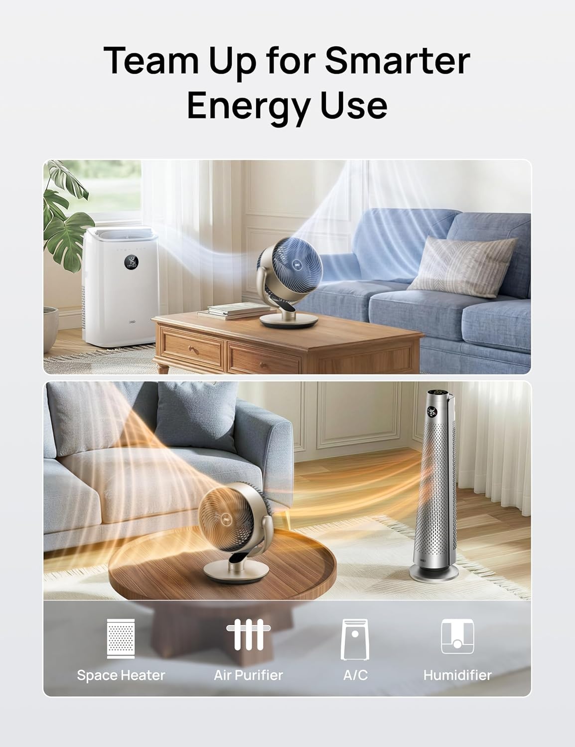 image:imageDreo 16 Inch 25dB Quiet Smart Fans for Bedroom DC Room Fan with Remote 120120 Oscillating Fan 6 Modes 9 Speeds 12H TimerWorks AlexaGoogleWiFiVoice Control Silver Oversize DRHAF004SStarlight