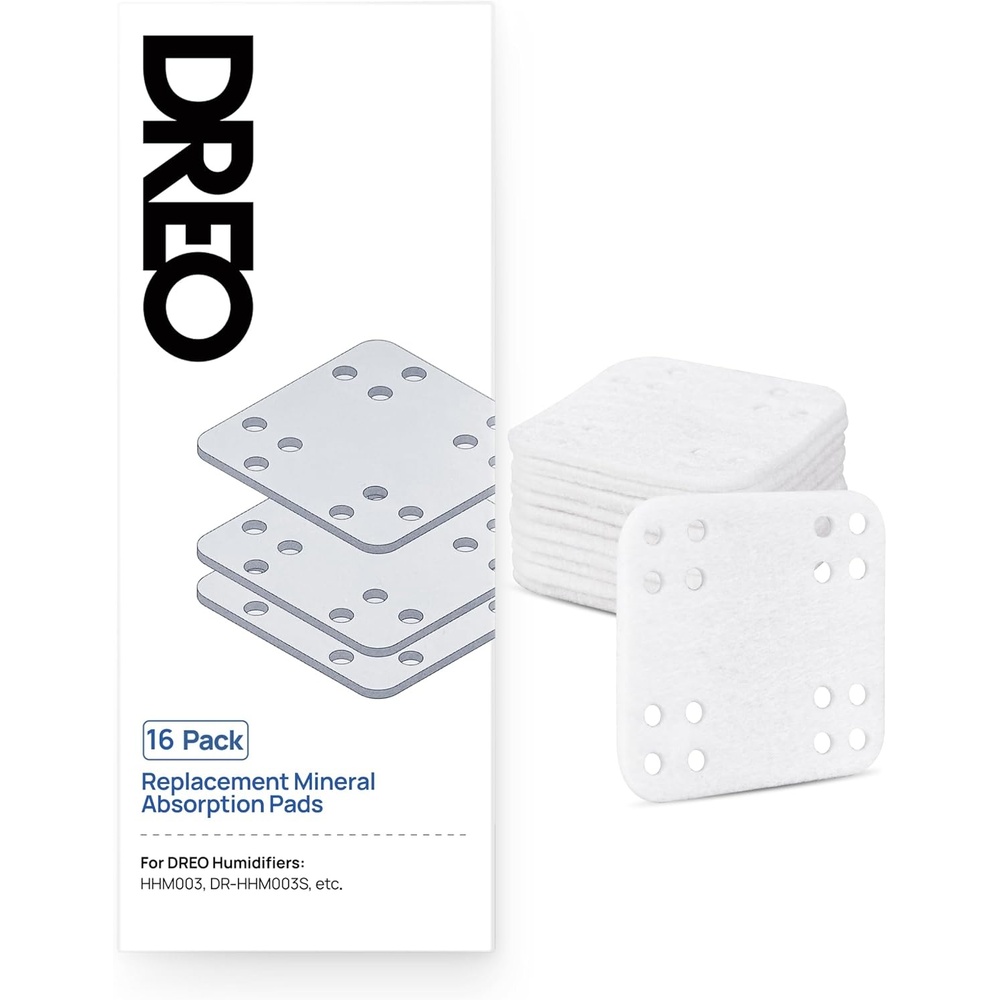 image:imageDreo Mineral Absorption Pads 16Pack for Humidifiers Compatible Humidifiers HHM713713S Reduce Limescale Improve Humdification Efficiency