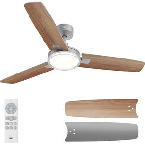 DREO Bedroom Ceiling Fan with Lights, Quiet DC Motor, 22db,Quick-Install, Powerful Airflow, 6 Speeds with Remote, Reversible, 6-Level Dimmable, 5CCT, Black,42″ Indoor/Outdoor(Grey)