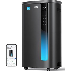 DREO Energy Star 2026 Smart Dehumidifier for Basement, 7L(1.85 Gal) Large Water Tank, Quiet 41dB, Home & Large Room up to 2000 Sq Ft, Drain Hose Included, Auto Humidity Control, 3 Fan Speeds, Timer(Black)