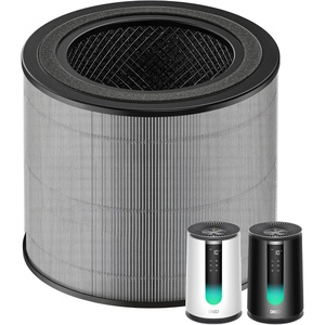 DREO Genuine HEPA Replacement Filter for Air Purifier 338/338S (DR-HAP008/008S), 3-in-1 HEPA & Activated Carbon Filter for PM2.5, Smoke, Odor, Dust & Pollen, Black, 1 Pack(Replacement Filter Only)