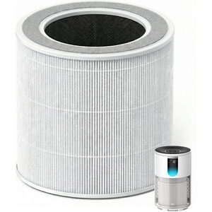 DREO Genuine HEPA Replacement Filter for Air Purifier 539/539S (DR-HAP009/DR-HAP009S) White, 3-in-1 HEPA & Activated Carbon Filter for PM2.5, Smoke, Odor, Dust & Pollen,1 Pack(Replacement Filter Only)