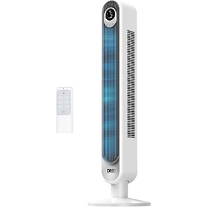 DREO Tower Fan for Bedroom, 28 ft/s, 20dB Quiet Fans that Blow Cold Air, 9 Speeds, 4 Modes, 12H Timer, Oscillating Cooling Standing Floor Fan Powerful for Indoor Home Office Room, LED Display, 42 inch(White)