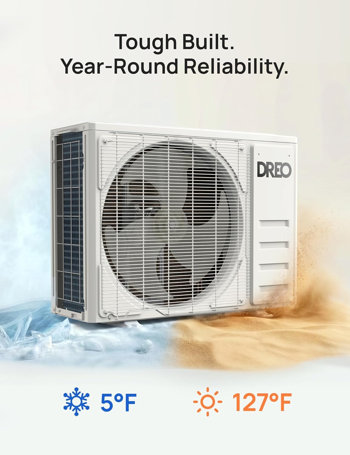 image:imageDREO 12000 BTU Mini Split Air Conditioner Heat Pump 115V Inverter Ductless System 20 SEER2 Energy Efficient Covers Up to 700 SqFt Works with Alexa PreCharged CondenserampInstallation Kit Included