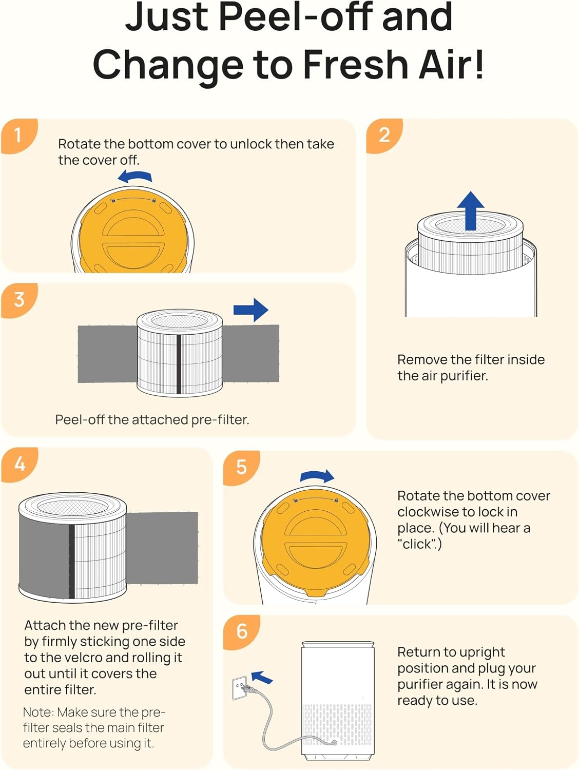 image:imageGenuine Replacement PreFilters for DREO DRHPA042 Filter Compatible with 539AS amp 530S Air Purifiers Captures Pet Hair amp Large Particles Filter Not Included 10Pack
